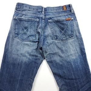 7 For All Mankind Dojo Flare Jeans Size 28x33